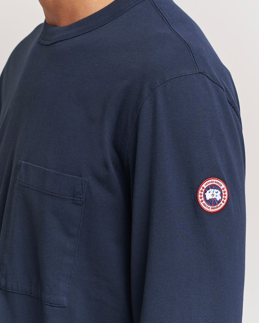 Homme | T-shirts | Canada Goose | Gladstone Long Sleeve T-Shirt Atlantic Navy