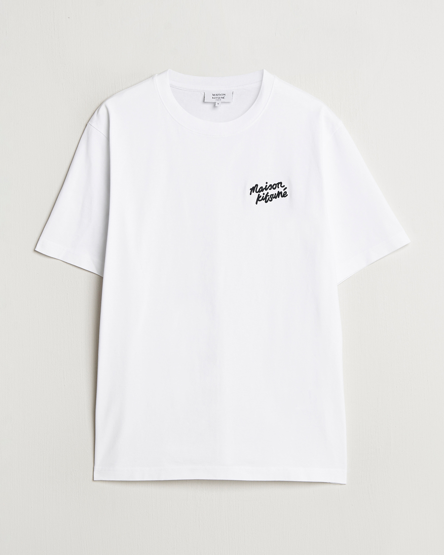 Homme | T-shirts | Maison Kitsuné | Mini Handwriting T-shirt White