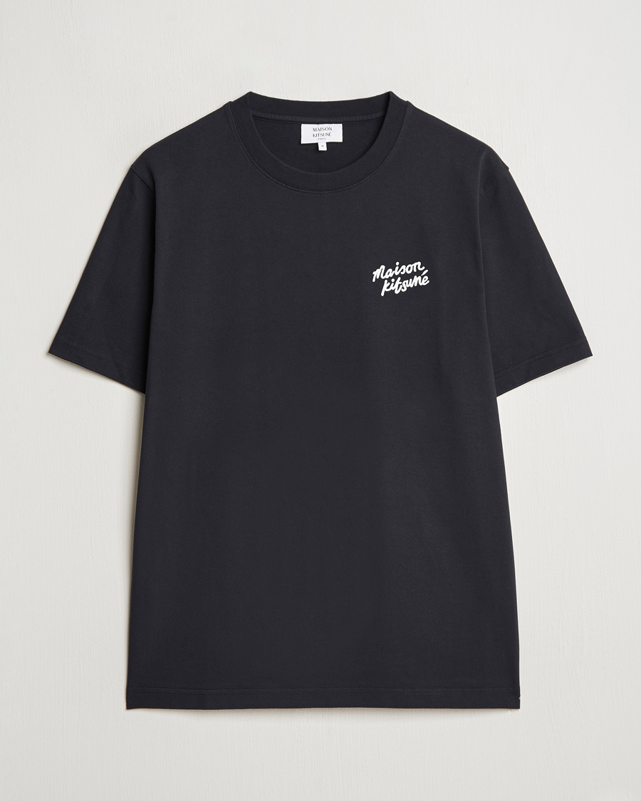 Homme | T-shirts | Maison Kitsuné | Mini Handwriting T-shirt Black