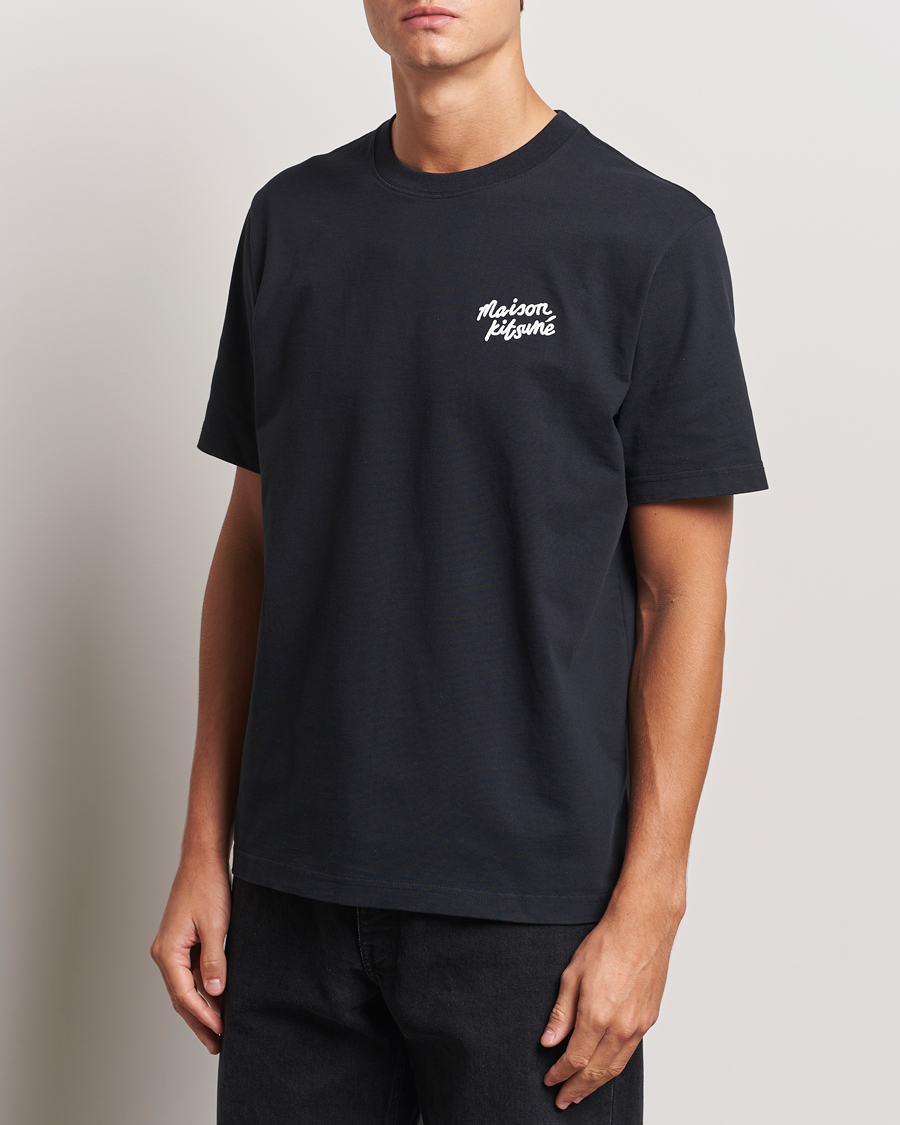 Homme | T-shirts | Maison Kitsuné | Mini Handwriting T-shirt Black