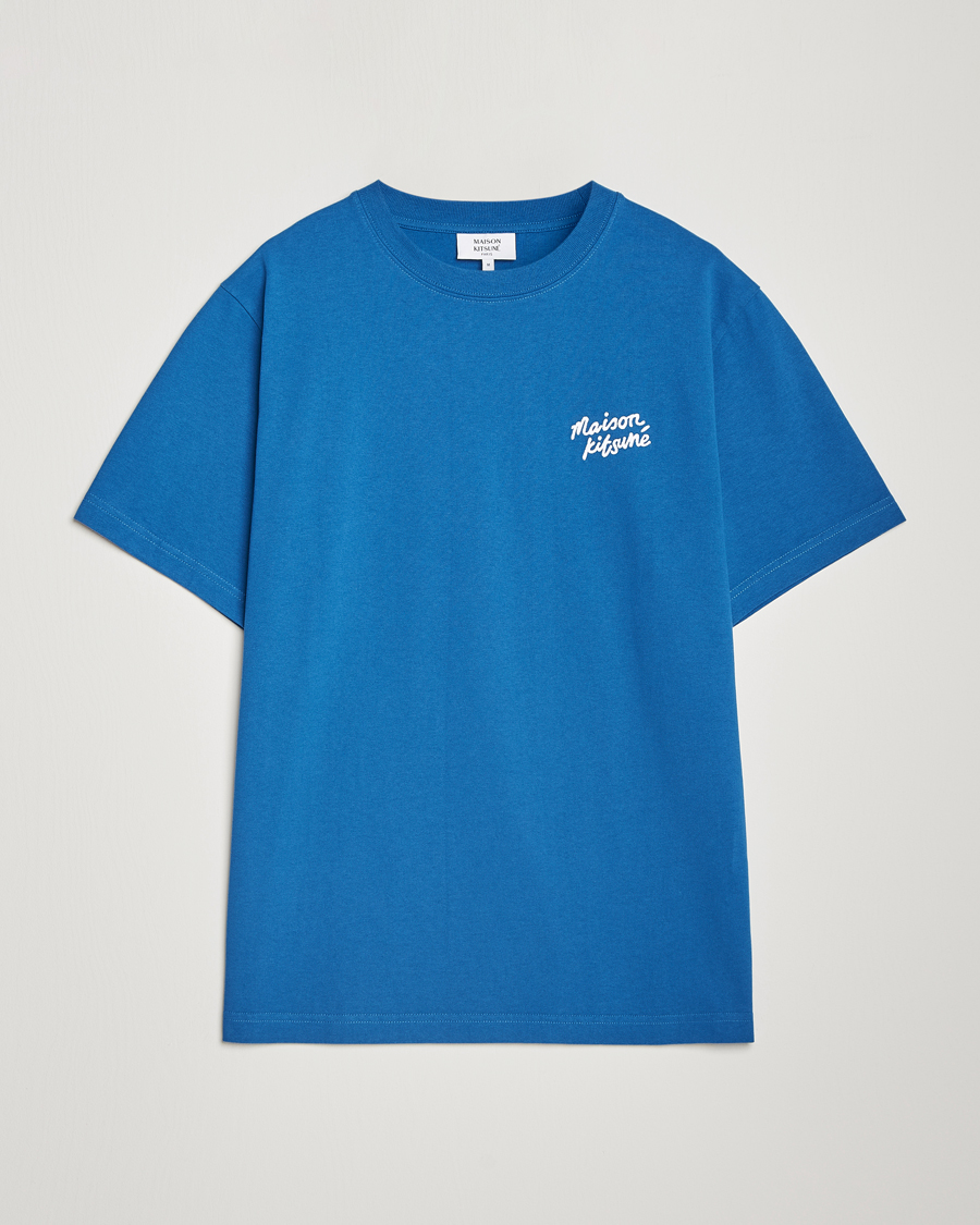 Homme | T-shirts | Maison Kitsuné | Mini Handwriting T-shirt Celestial Blue