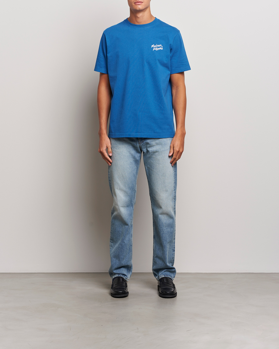 Homme | T-shirts | Maison Kitsuné | Mini Handwriting T-shirt Celestial Blue