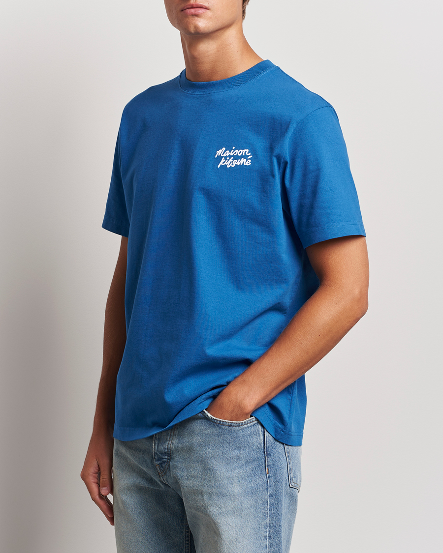 Homme | T-shirts | Maison Kitsuné | Mini Handwriting T-shirt Celestial Blue
