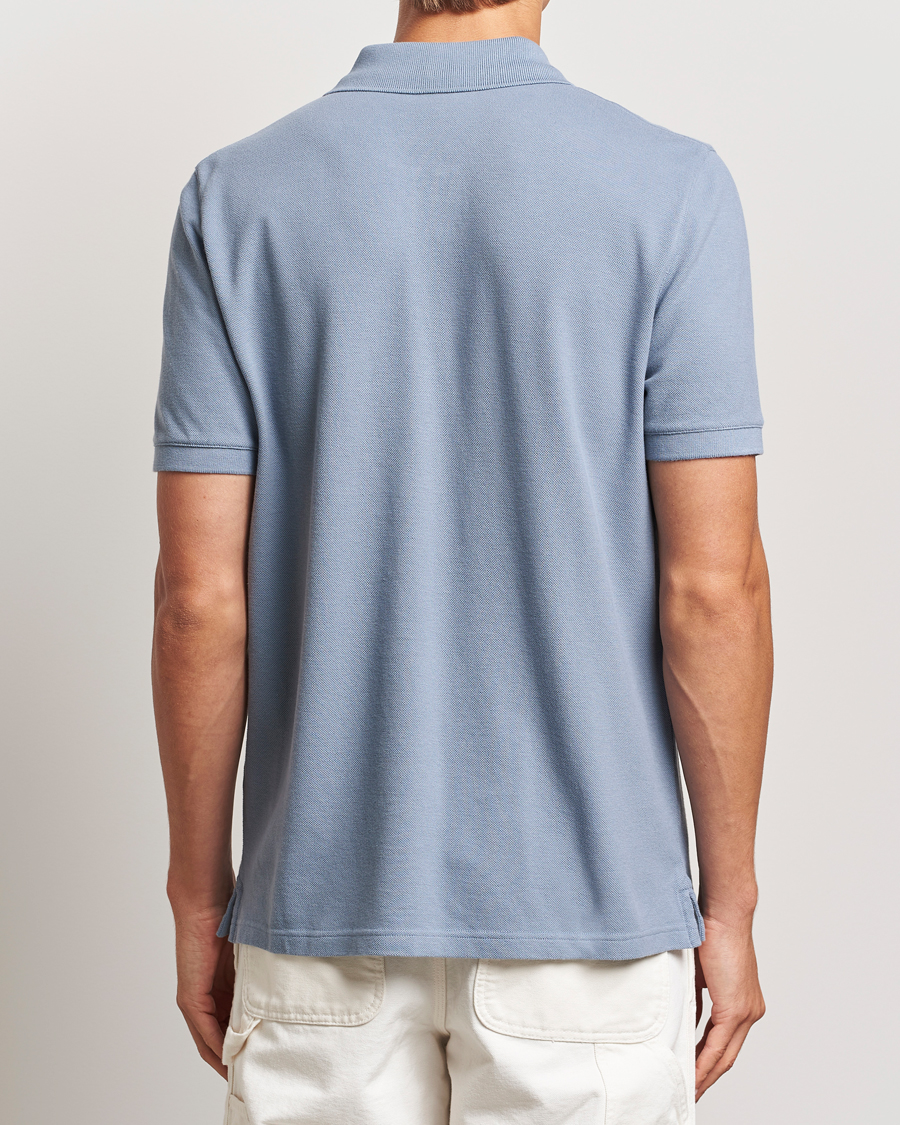 Homme | Polos | Maison Kitsuné | Fox Head Polo Moonlight Blue