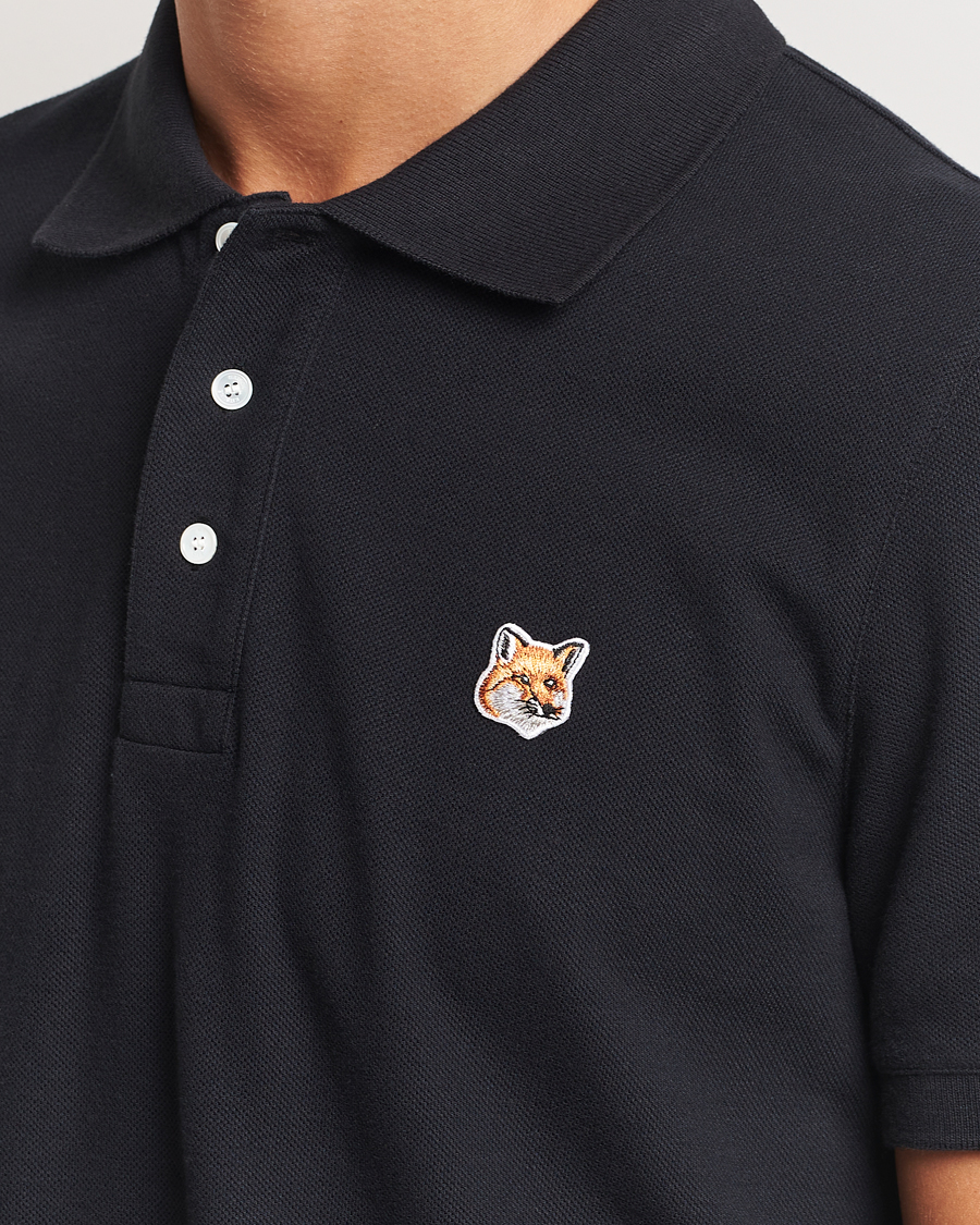 Homme | Polos | Maison Kitsuné | Fox Head Polo Black