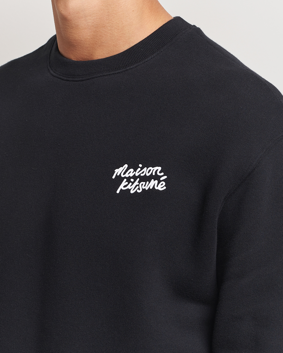 Homme | Pulls Et Tricots | Maison Kitsuné | Mini Handwriting Sweatshirt Black