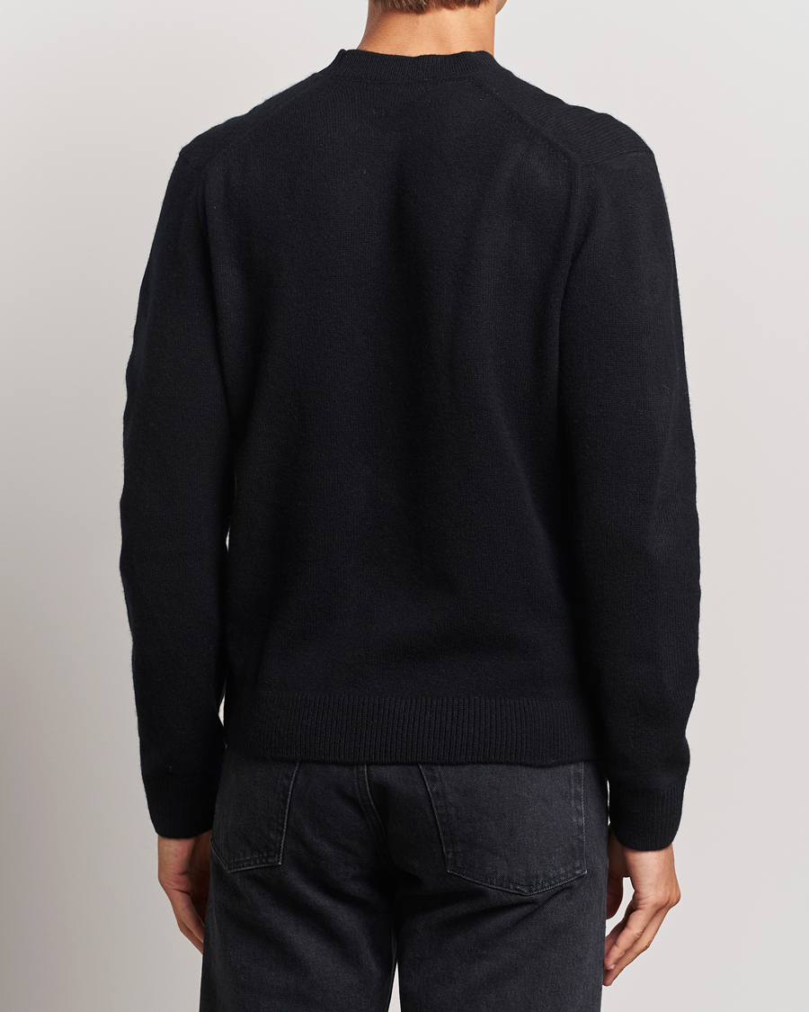 Homme | Pulls Et Tricots | Maison Kitsuné | Bold Fox Lambswool Crew Neck Black