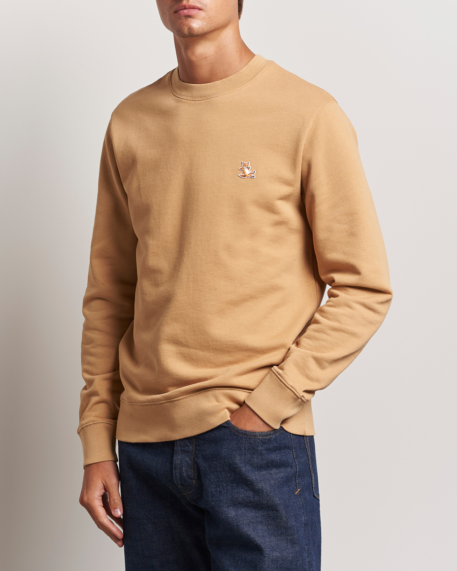 Homme | Pulls Et Tricots | Maison Kitsuné | Chillax Fox Sweatshirt Chamomile Beige