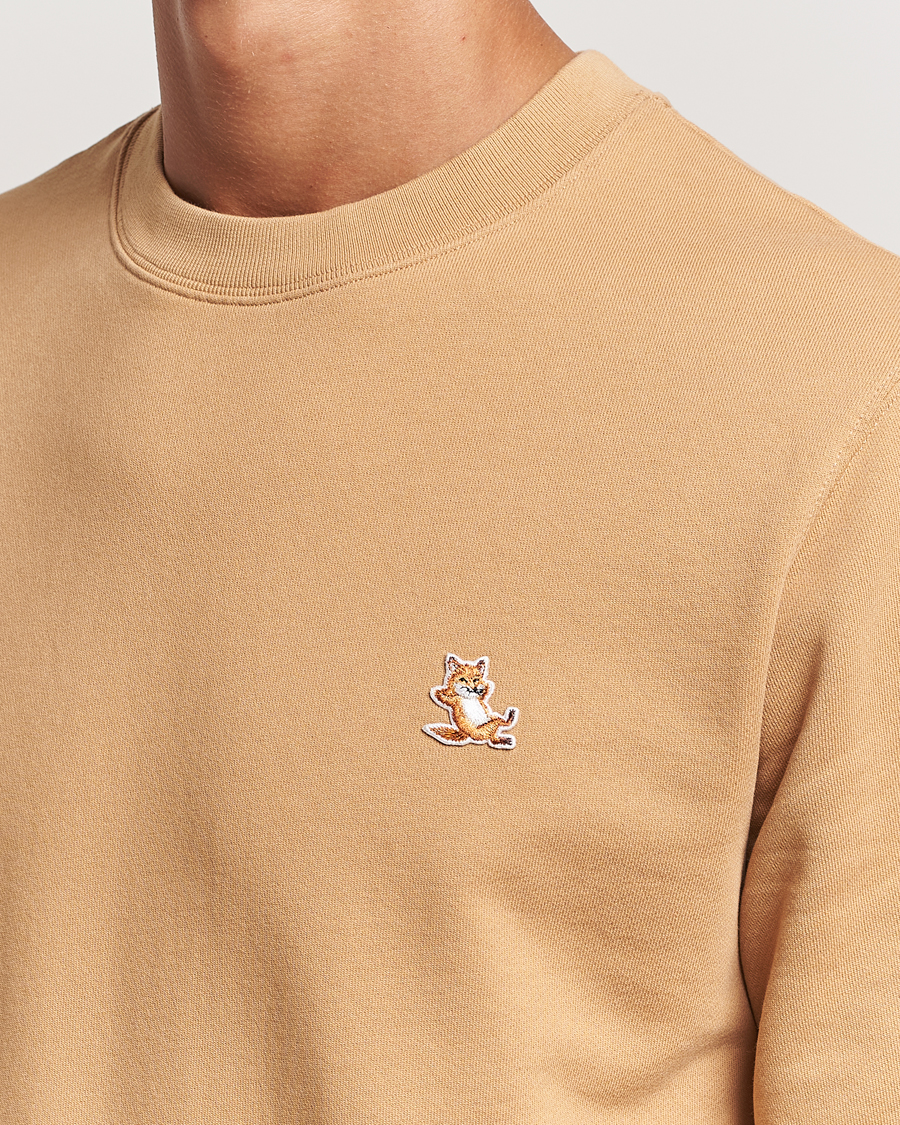 Homme | Pulls Et Tricots | Maison Kitsuné | Chillax Fox Sweatshirt Chamomile Beige
