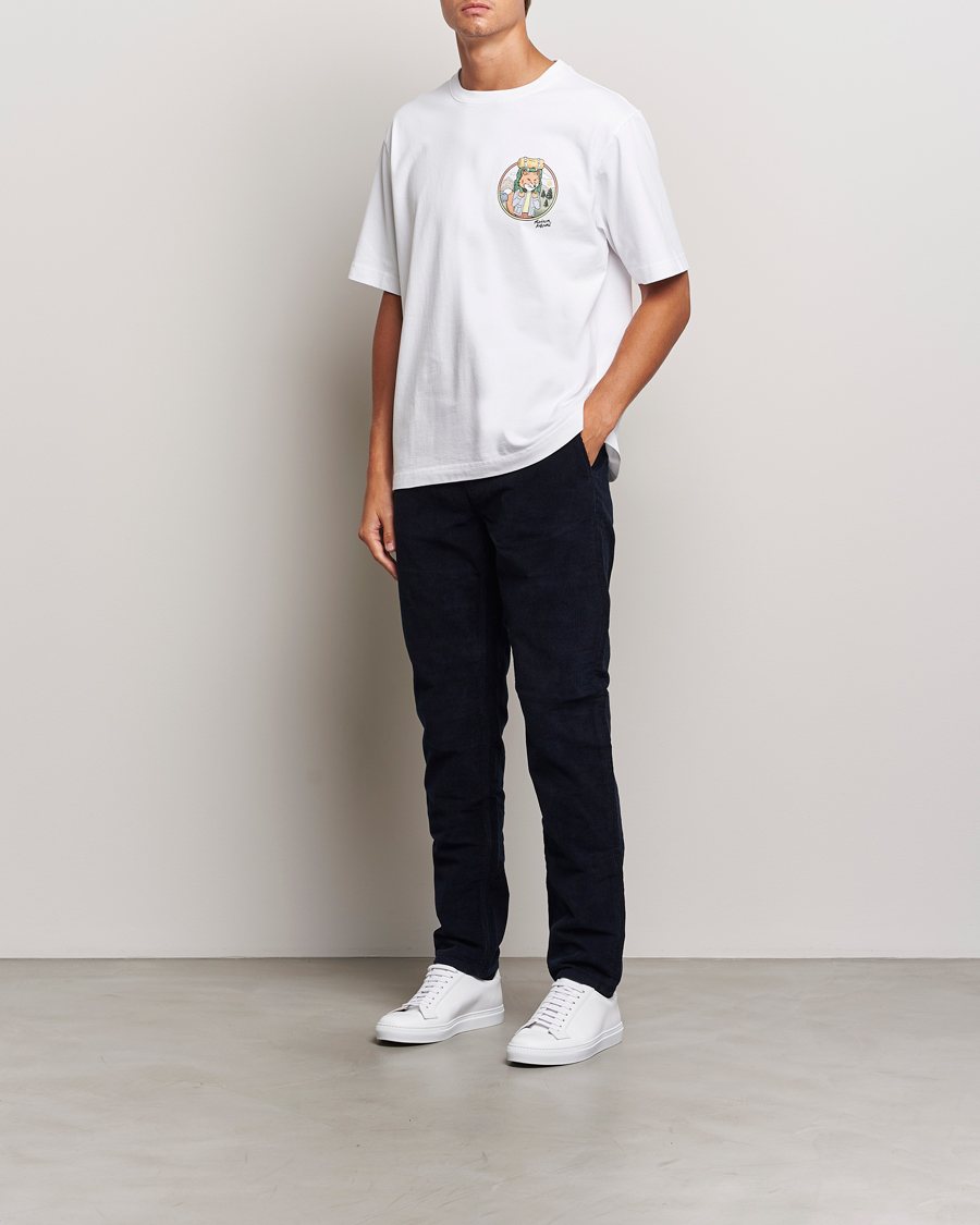 Homme | T-shirts | Maison Kitsuné | Rambling Fox T-Shirt White