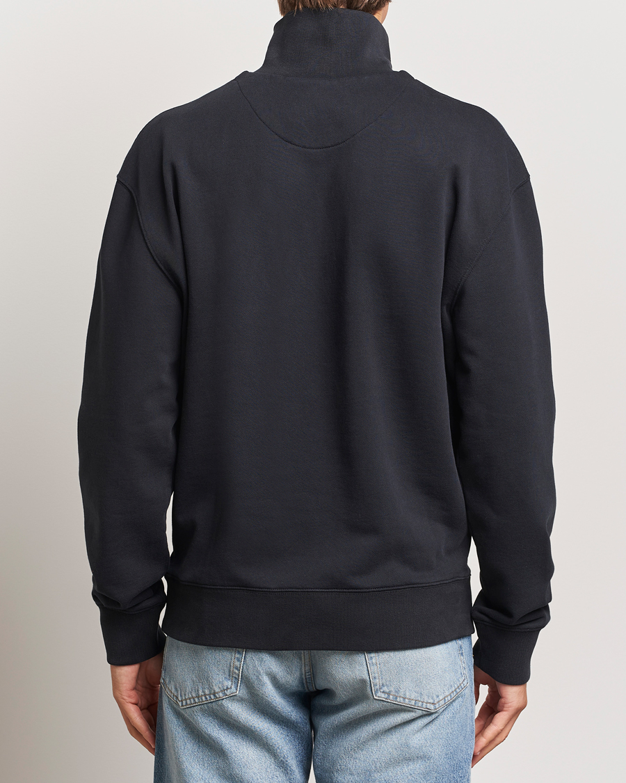 Homme | Pulls Et Tricots | Maison Kitsuné | Fox Head Half Zip Sweatshirt Black