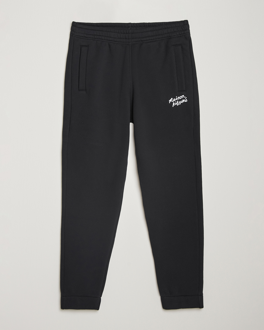 Homme | Pantalons | Maison Kitsuné | Mini Handwriting Sweatpants Black