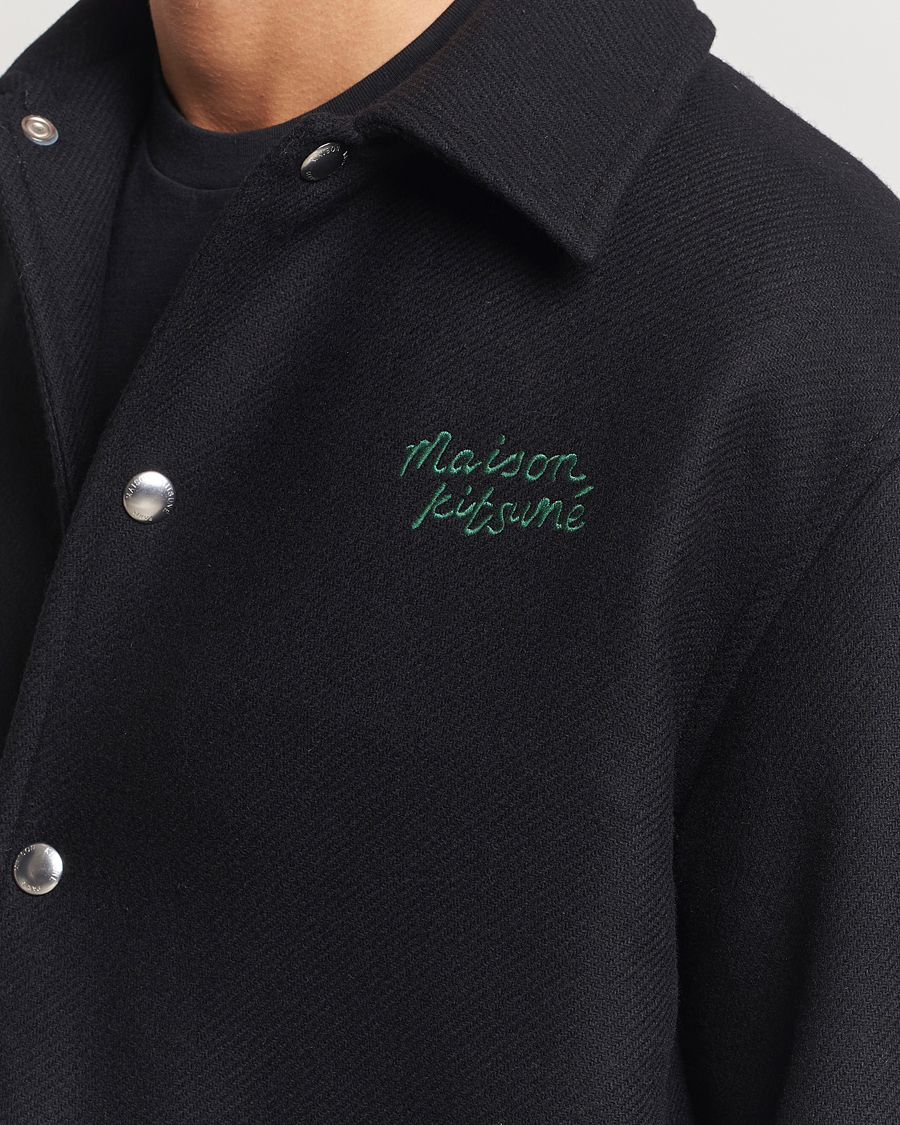 Homme | Manteaux Et Vestes | Maison Kitsuné | Varsity Jacket Black