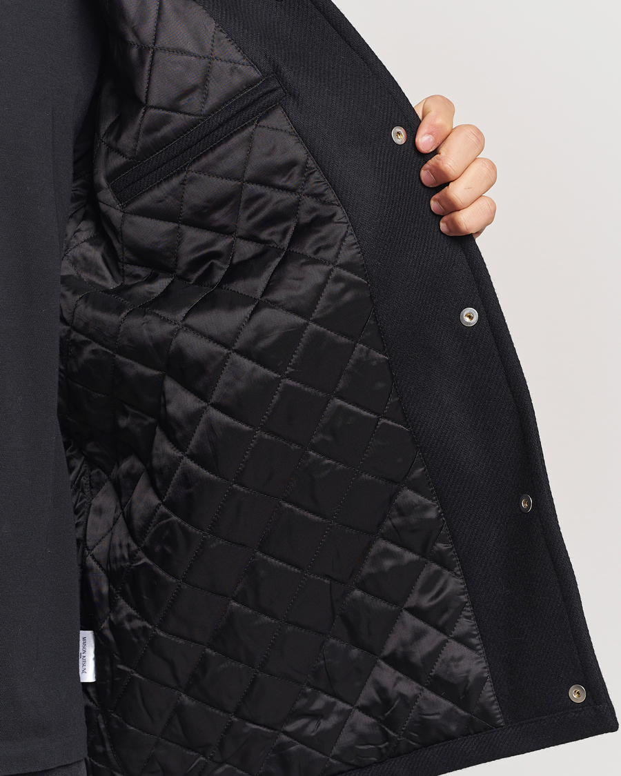 Homme | Manteaux Et Vestes | Maison Kitsuné | Varsity Jacket Black