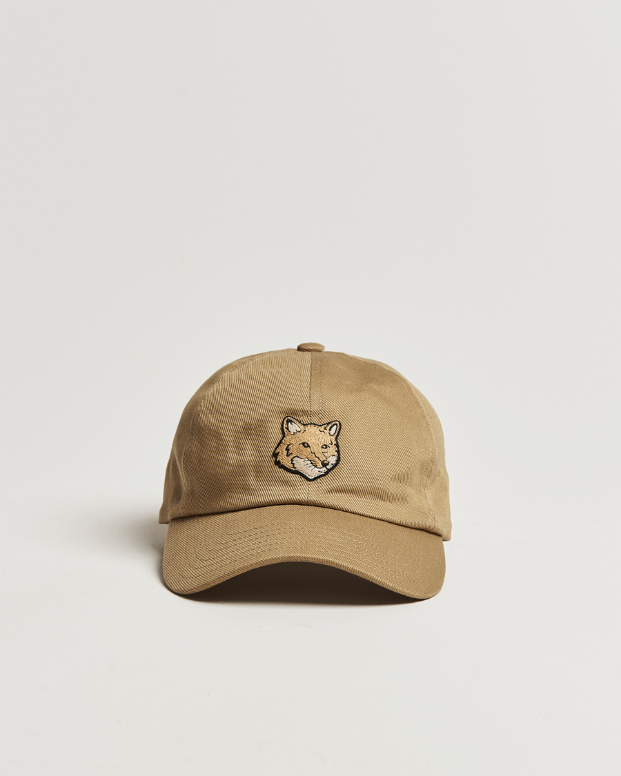 Homme | Maison Kitsuné Fox Head Cap Chino Beige | Maison Kitsuné | Fox Head Cap Chino Beige