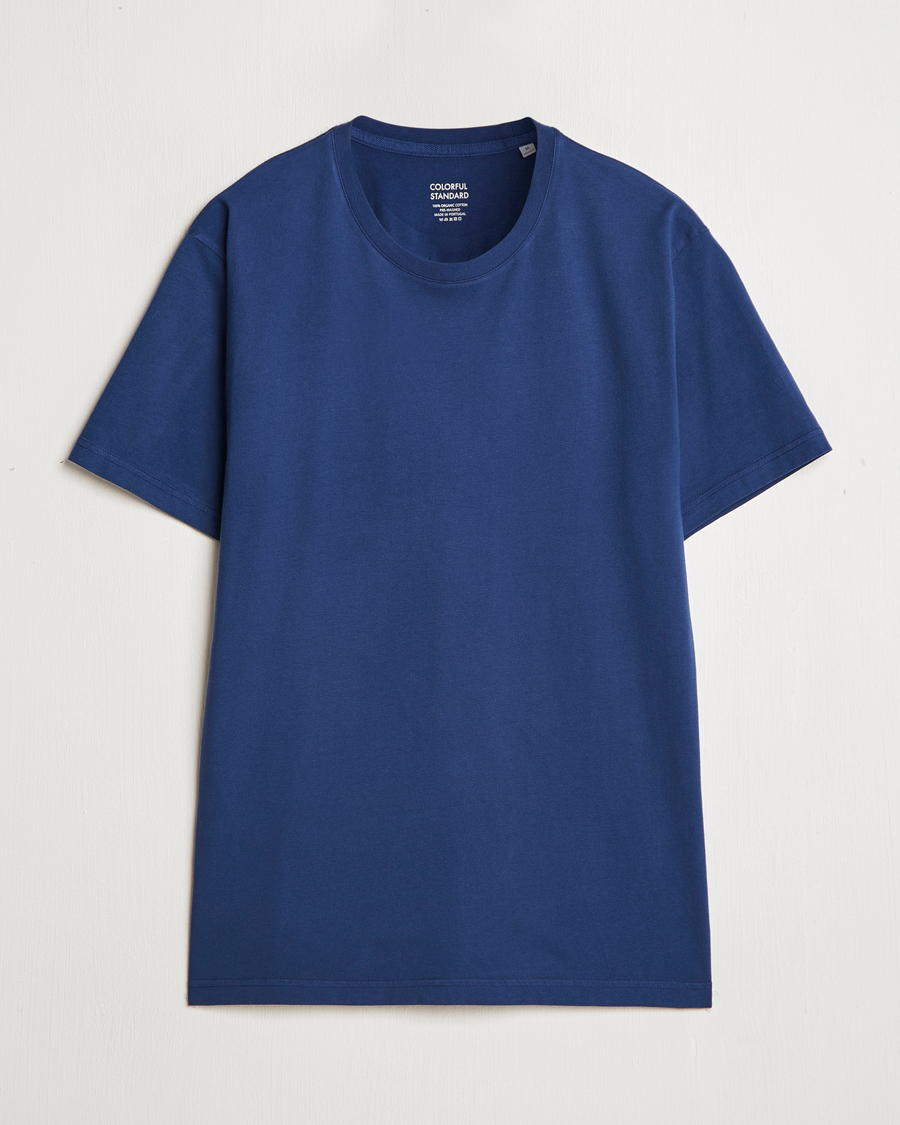 Homme | T-shirts | Colorful Standard | Classic Organic T-Shirt Marine Blue