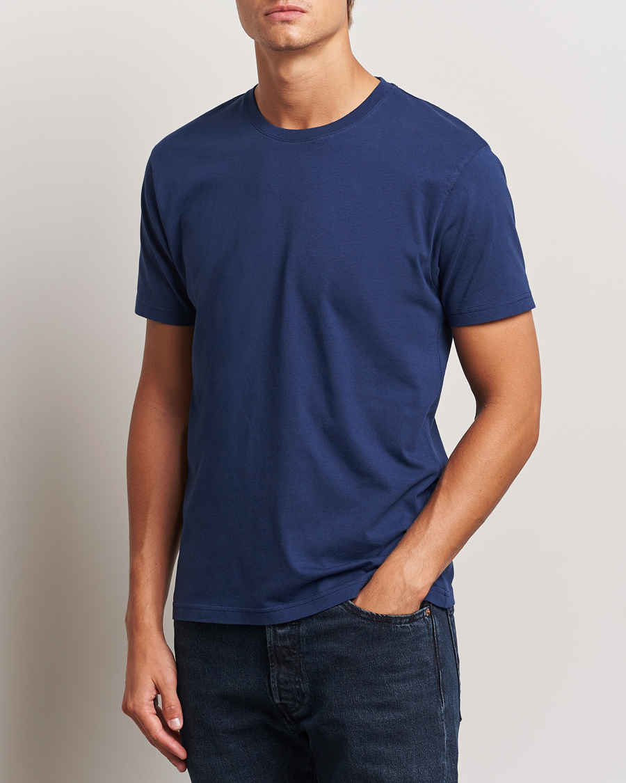 Homme | T-shirts | Colorful Standard | Classic Organic T-Shirt Marine Blue