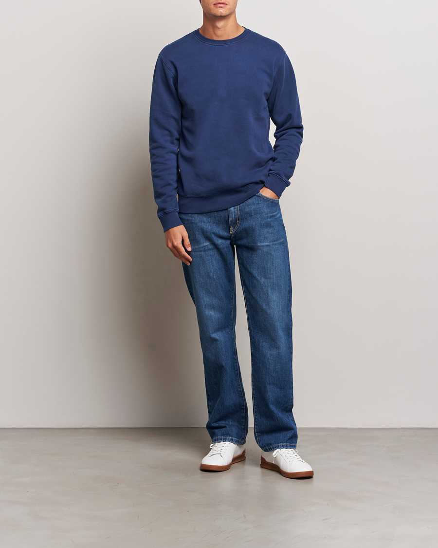 Homme | Pulls Et Tricots | Colorful Standard | Classic Organic Crew Neck Sweat Marine Blue