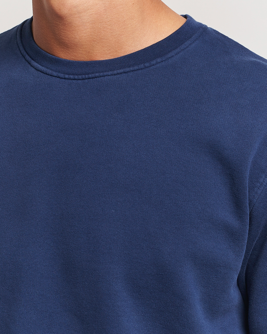 Homme | Pulls Et Tricots | Colorful Standard | Classic Organic Crew Neck Sweat Marine Blue