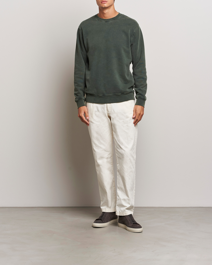 Homme | Pulls Et Tricots | Colorful Standard | Classic Organic Crew Neck Sweat Midnight Forest
