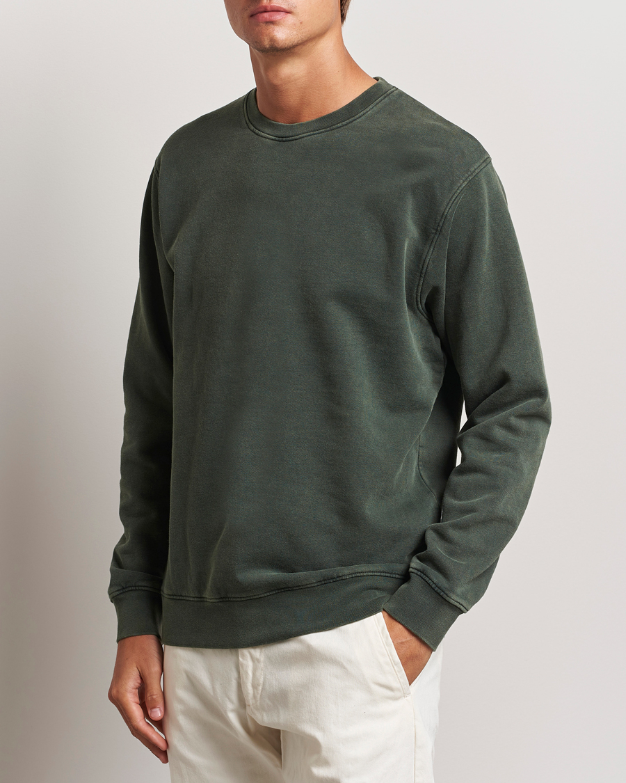 Homme | Pulls Et Tricots | Colorful Standard | Classic Organic Crew Neck Sweat Midnight Forest