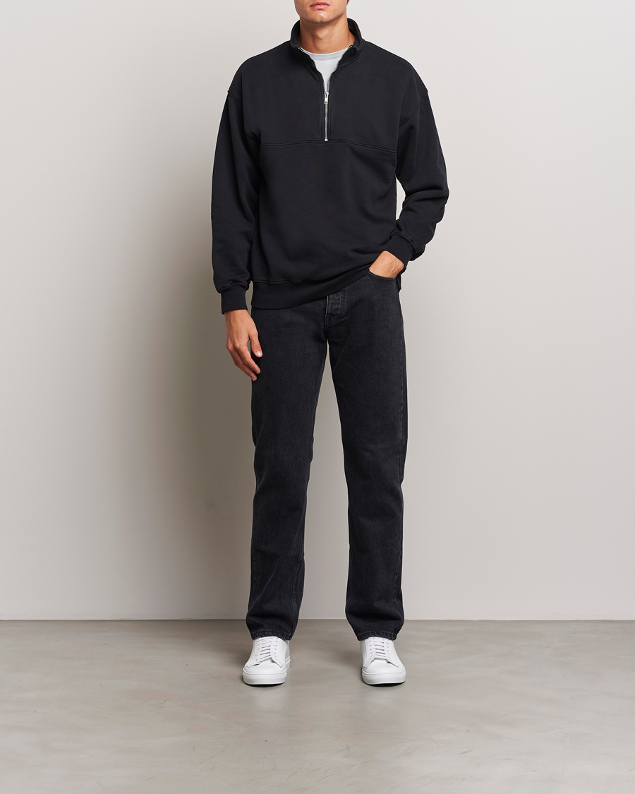 Homme | Pulls Et Tricots | Colorful Standard | Classic Organic Half-Zip Deep Black
