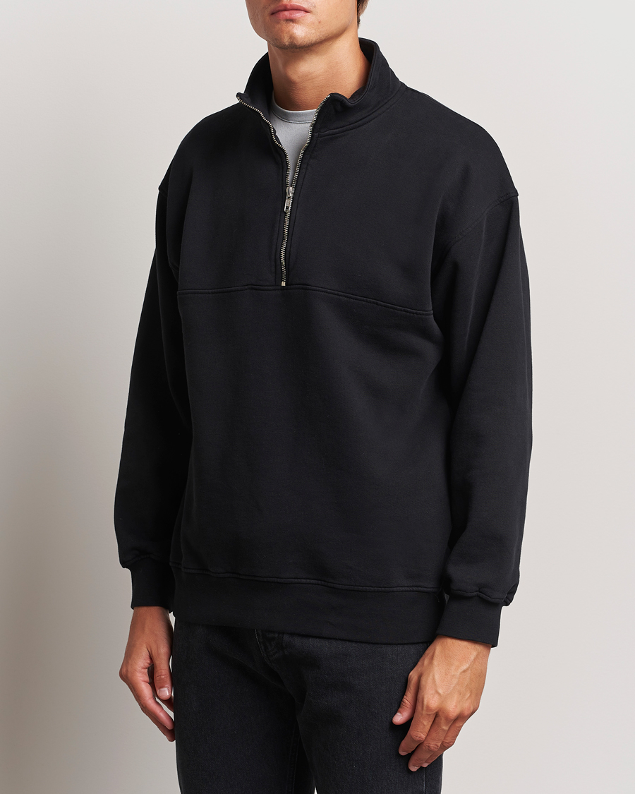 Homme | Pulls Et Tricots | Colorful Standard | Classic Organic Half-Zip Deep Black