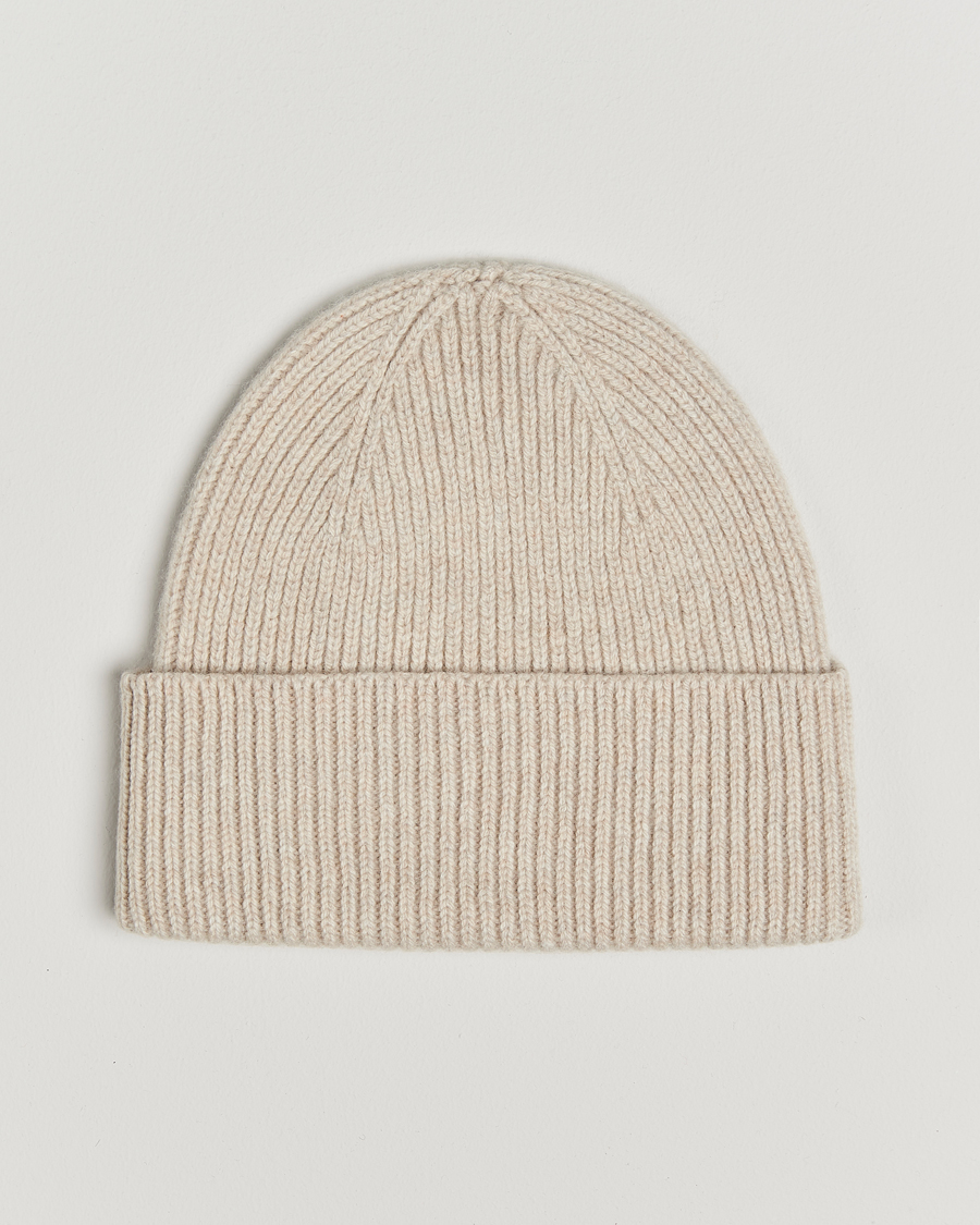 Homme | Colorful Standard Merino Wool Beanie Ivory White | Colorful Standard | Merino Wool Beanie Ivory White