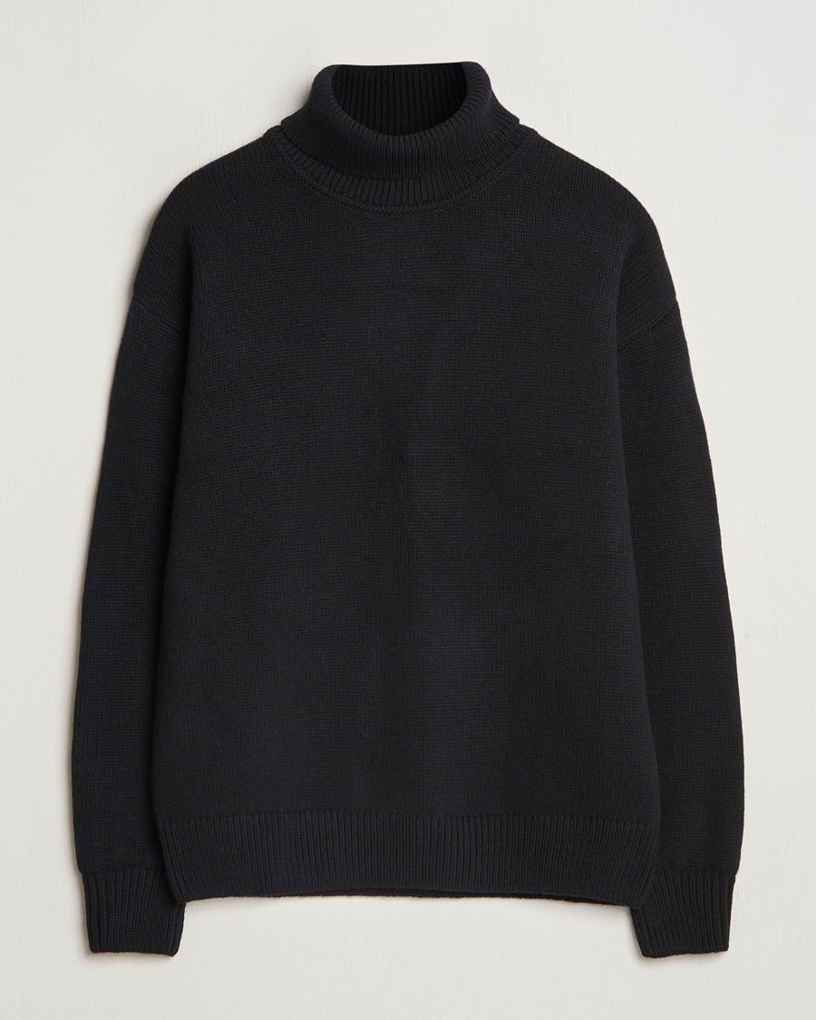 Homme | Pulls Et Tricots | Colorful Standard | Merino Wool Turtleneck Deep Black