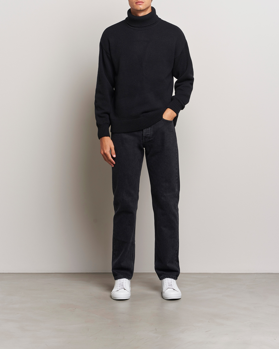 Homme | Pulls Et Tricots | Colorful Standard | Merino Wool Turtleneck Deep Black