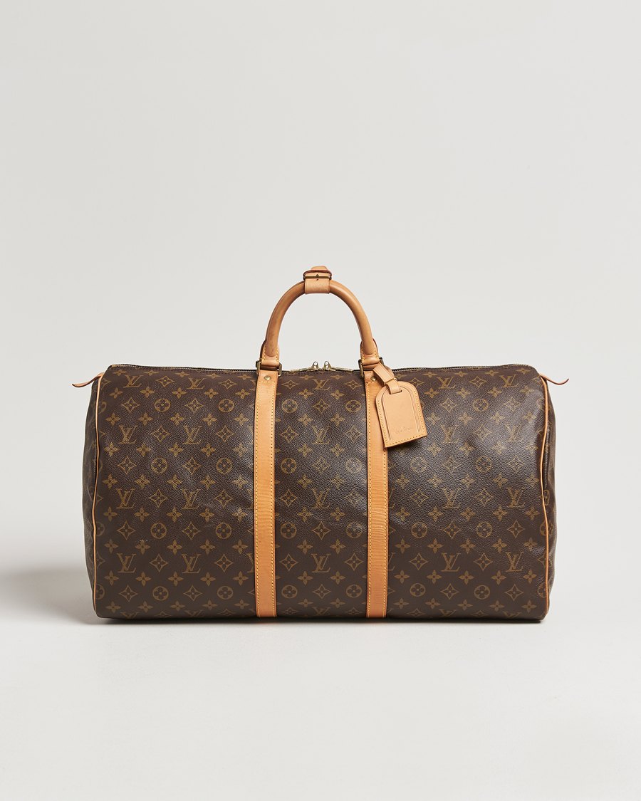 Homme | Louis Vuitton Pre-Owned Keepall 55 Bag Monogram | Louis Vuitton Pre-Owned | Keepall 55 Bag Monogram