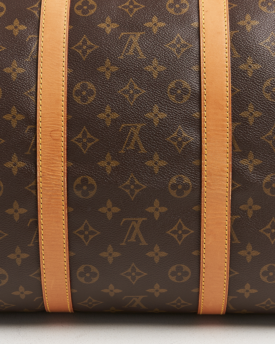 Homme | Louis Vuitton Pre-Owned Keepall 55 Bag Monogram | Louis Vuitton Pre-Owned | Keepall 55 Bag Monogram