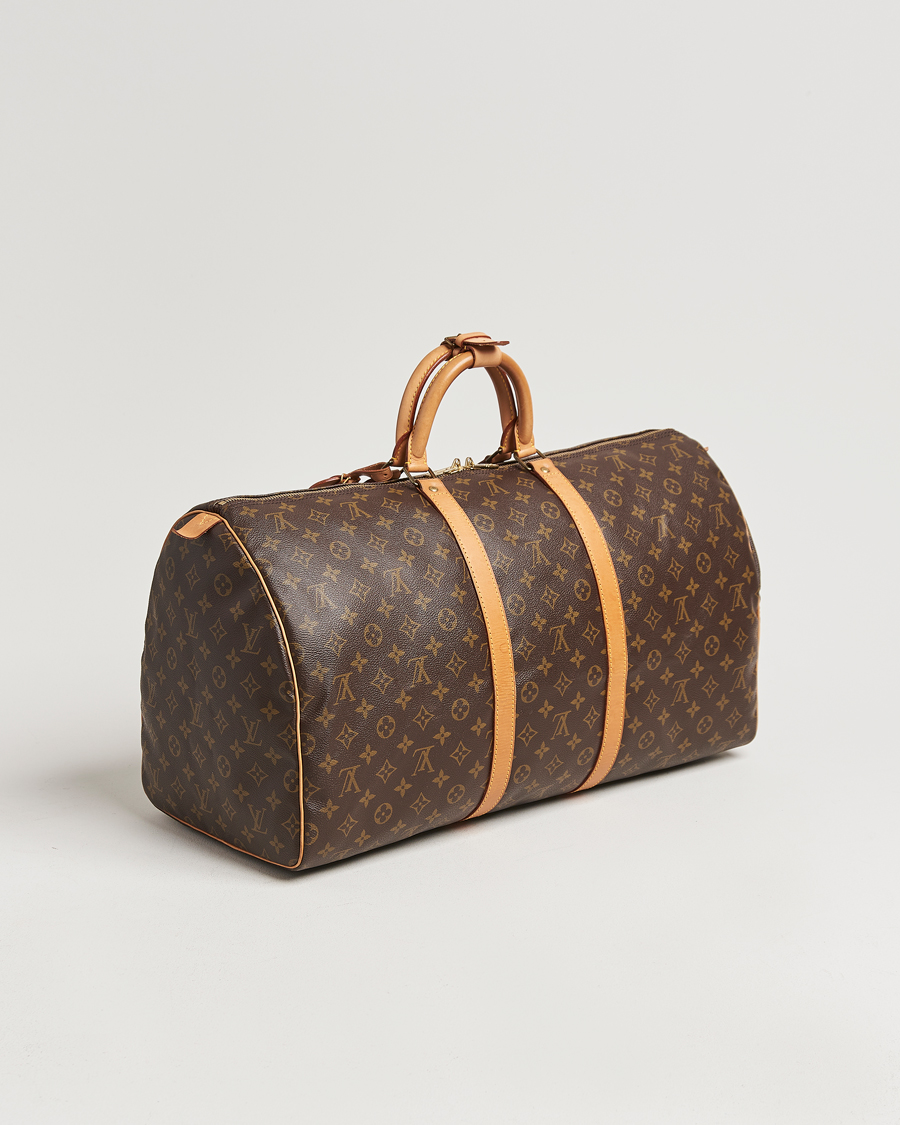 Homme | Louis Vuitton Pre-Owned Keepall 55 Bag Monogram | Louis Vuitton Pre-Owned | Keepall 55 Bag Monogram