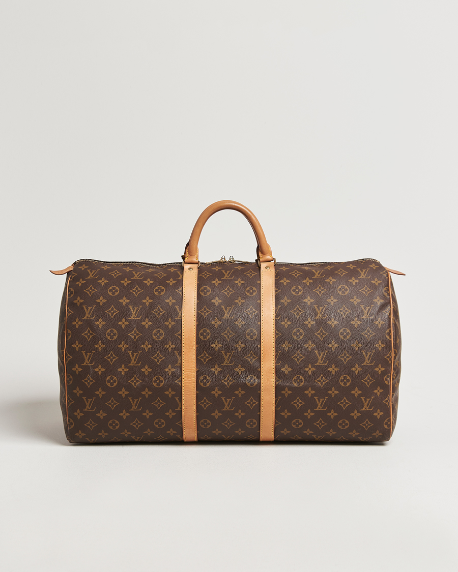 Homme | Louis Vuitton Pre-Owned Keepall 55 Bag Monogram | Louis Vuitton Pre-Owned | Keepall 55 Bag Monogram