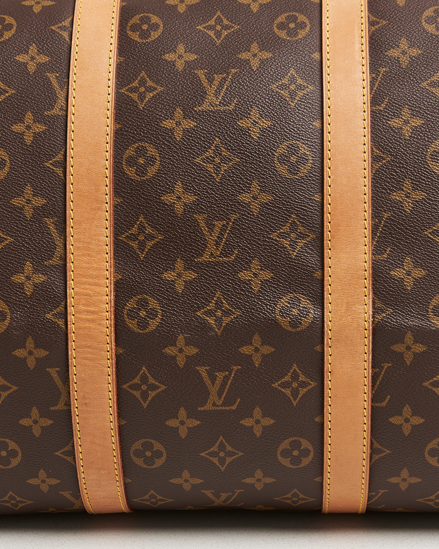 Homme | Louis Vuitton Pre-Owned Keepall 55 Bag Monogram | Louis Vuitton Pre-Owned | Keepall 55 Bag Monogram