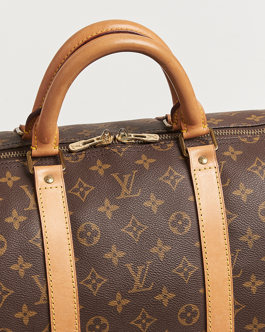 Homme | Louis Vuitton Pre-Owned Keepall 55 Bag Monogram | Louis Vuitton Pre-Owned | Keepall 55 Bag Monogram