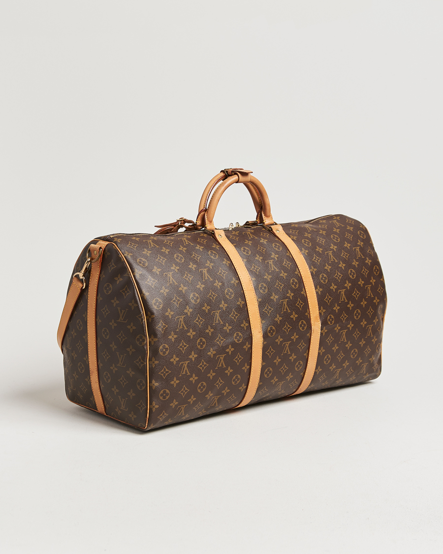 Homme | Louis Vuitton Pre-Owned Keepall Bandoulière 60 Monogram | Louis Vuitton Pre-Owned | Keepall Bandoulière 60 Monogram