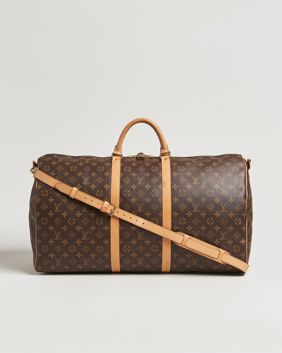 Homme | Louis Vuitton Pre-Owned Keepall Bandoulière 60 Monogram | Louis Vuitton Pre-Owned | Keepall Bandoulière 60 Monogram