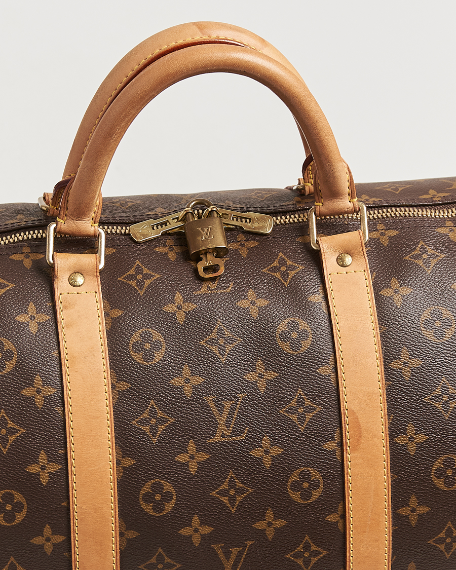 Homme | Louis Vuitton Pre-Owned Keepall Bandoulière 60 Monogram | Louis Vuitton Pre-Owned | Keepall Bandoulière 60 Monogram