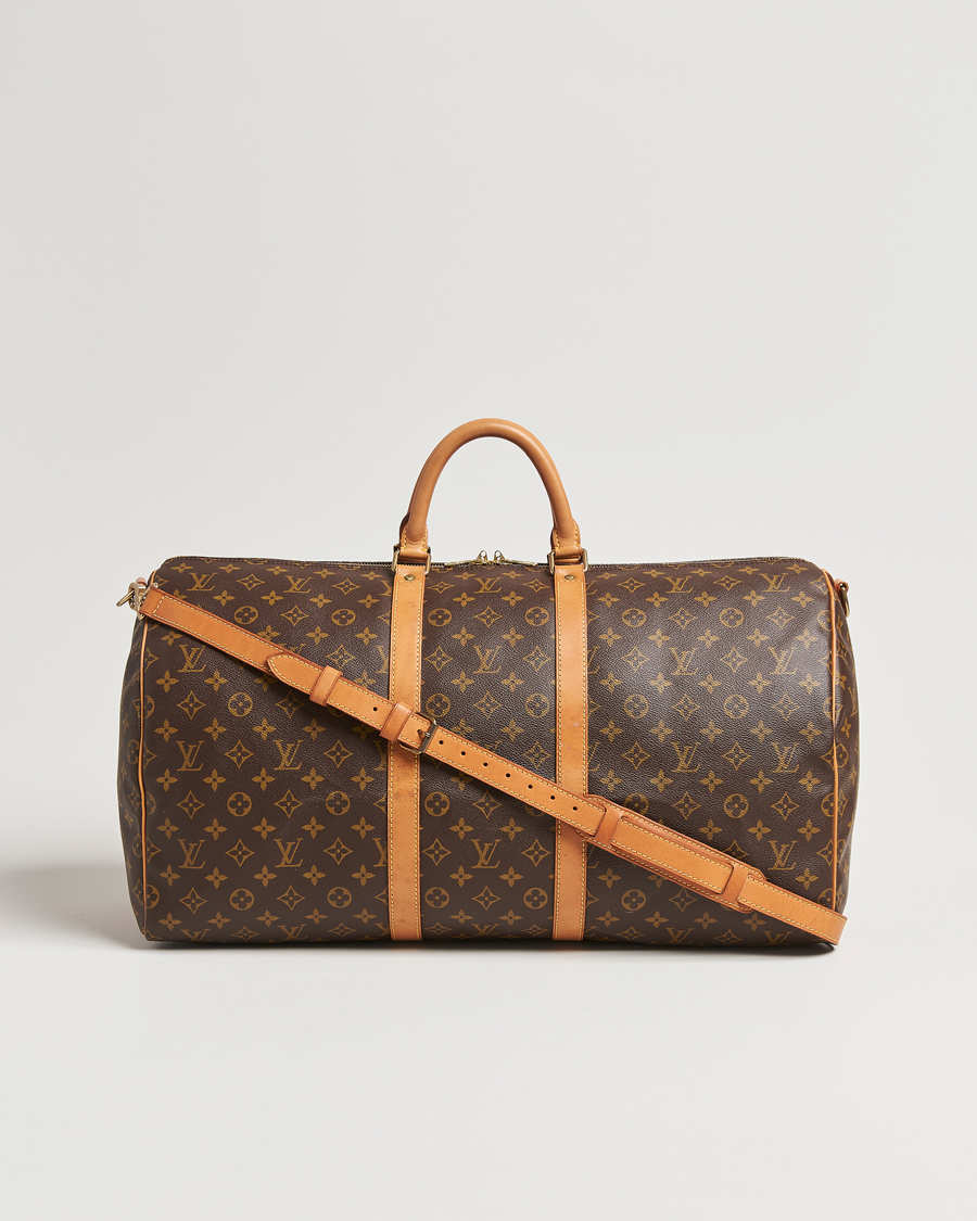 Homme | Louis Vuitton Pre-Owned Keepall Bandoulière 55 Monogram | Louis Vuitton Pre-Owned | Keepall Bandoulière 55 Monogram