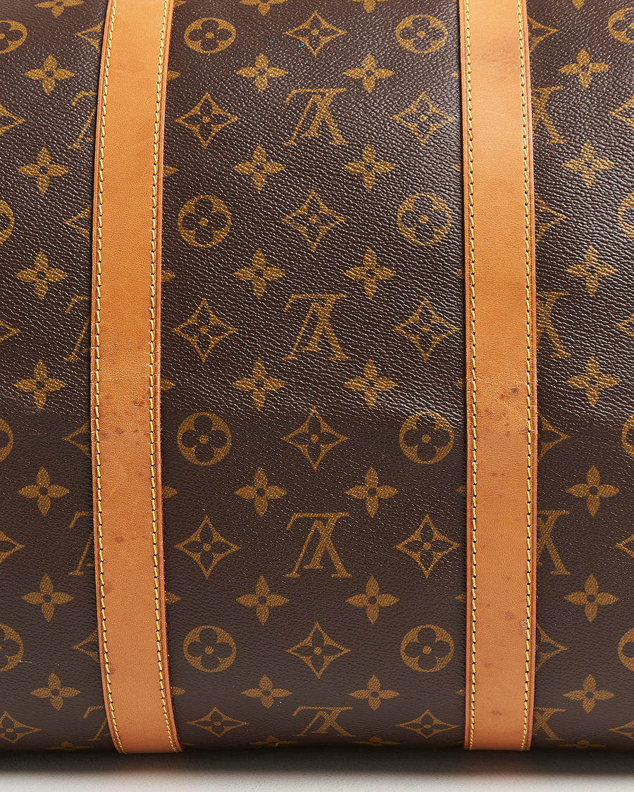 Homme | Louis Vuitton Pre-Owned Keepall Bandoulière 55 Monogram | Louis Vuitton Pre-Owned | Keepall Bandoulière 55 Monogram