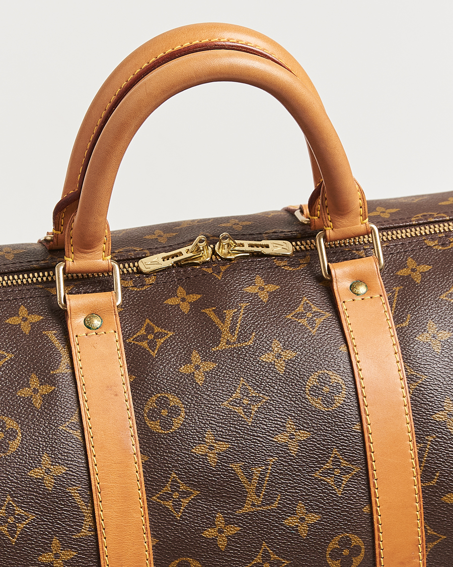 Homme | Louis Vuitton Pre-Owned Keepall Bandoulière 55 Monogram | Louis Vuitton Pre-Owned | Keepall Bandoulière 55 Monogram
