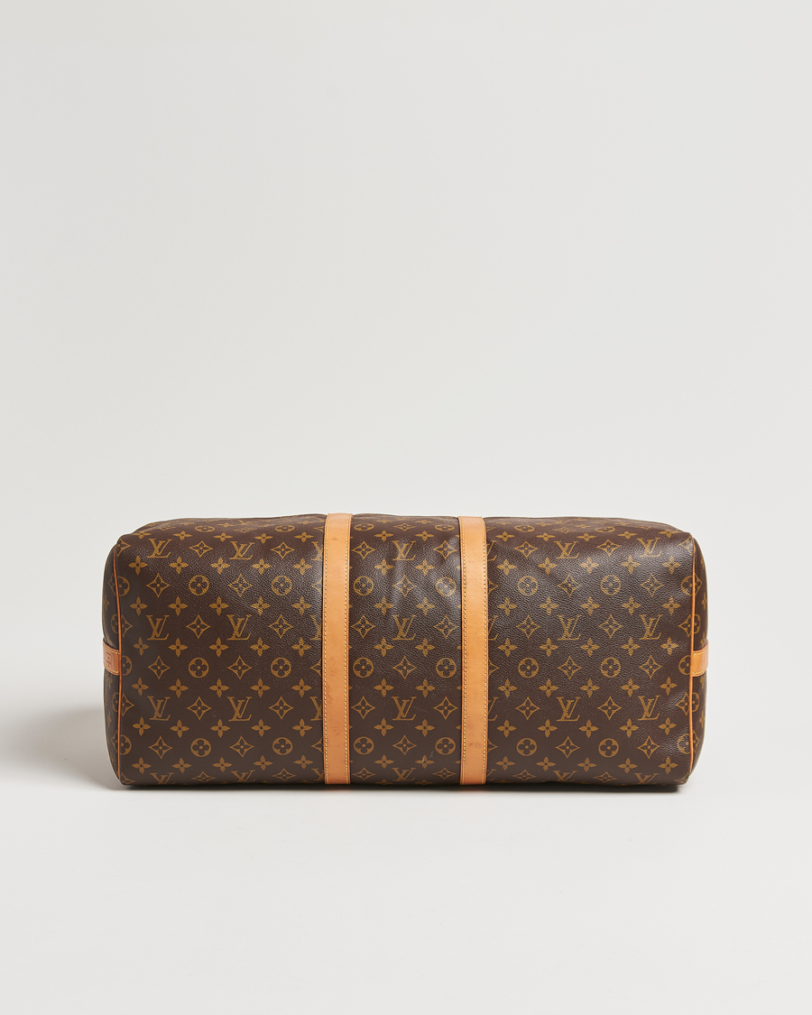 Homme | Louis Vuitton Pre-Owned Keepall Bandoulière 55 Monogram | Louis Vuitton Pre-Owned | Keepall Bandoulière 55 Monogram