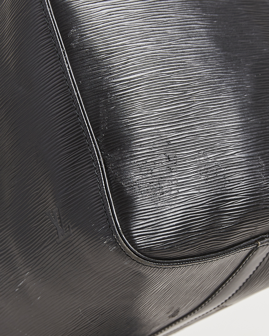 Homme | Louis Vuitton Pre-Owned Keepall 50 Epi Leather Travel Bag Black | Louis Vuitton Pre-Owned | Keepall 50 Epi Leather Travel Bag Black