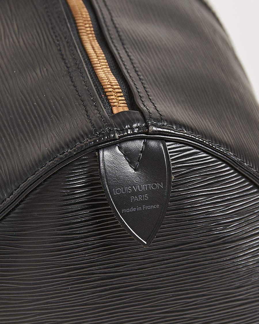 Homme | Louis Vuitton Pre-Owned Keepall 50 Epi Leather Travel Bag Black | Louis Vuitton Pre-Owned | Keepall 50 Epi Leather Travel Bag Black