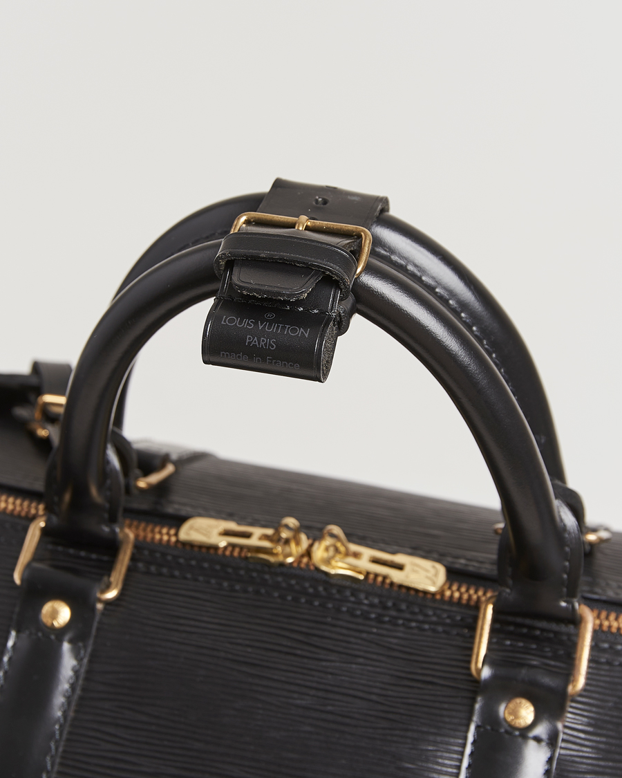 Homme | Louis Vuitton Pre-Owned Keepall 50 Epi Leather Travel Bag Black | Louis Vuitton Pre-Owned | Keepall 50 Epi Leather Travel Bag Black