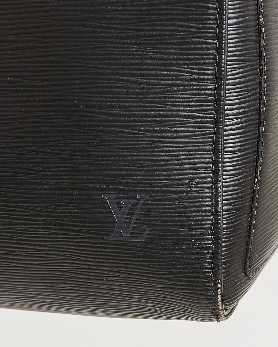 Homme | Louis Vuitton Pre-Owned Keepall 45 Epi Leather Travel Bag Black | Louis Vuitton Pre-Owned | Keepall 45 Epi Leather Travel Bag Black
