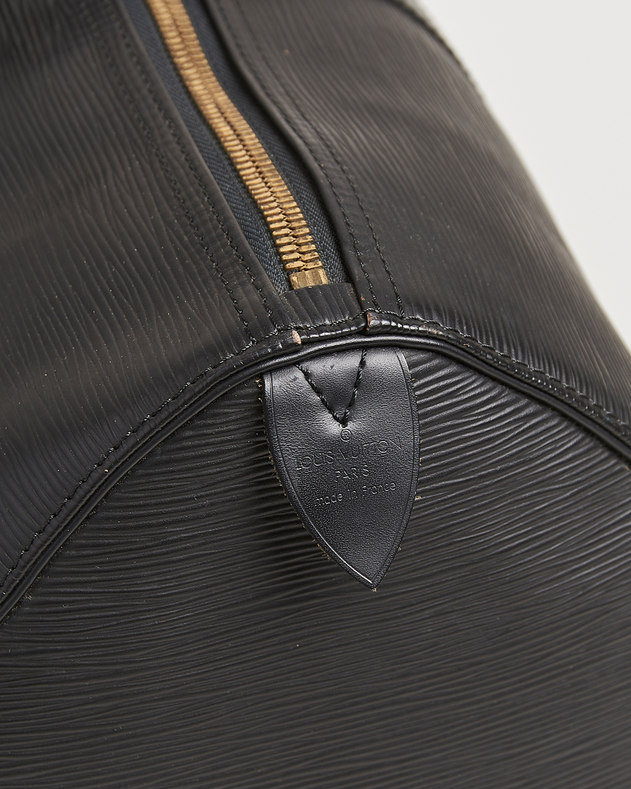Homme | Louis Vuitton Pre-Owned Keepall 45 Epi Leather Travel Bag Black | Louis Vuitton Pre-Owned | Keepall 45 Epi Leather Travel Bag Black