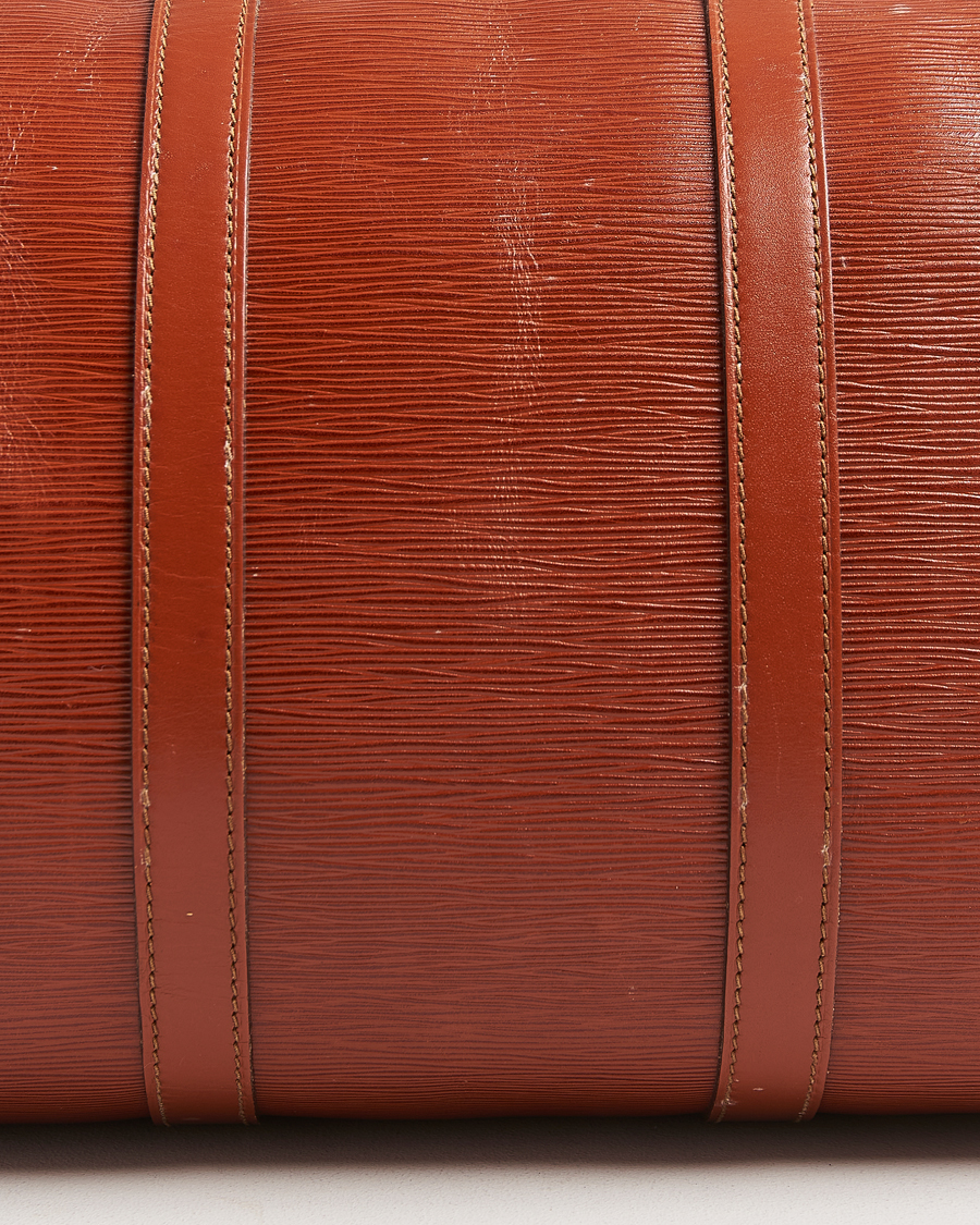 Homme | Louis Vuitton Pre-Owned Keepall 50 Epi Leather Travel Bag Brown | Louis Vuitton Pre-Owned | Keepall 50 Epi Leather Travel Bag Brown
