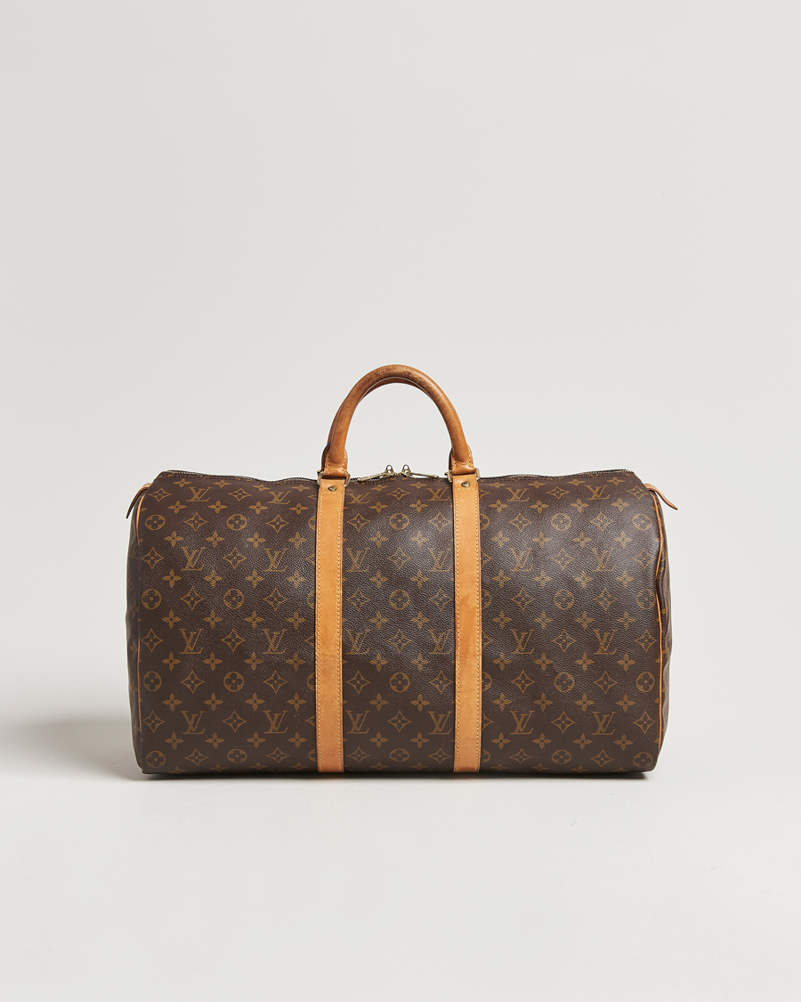 Homme | Louis Vuitton Pre-Owned Keepall 50 Bag Monogram | Louis Vuitton Pre-Owned | Keepall 50 Bag Monogram
